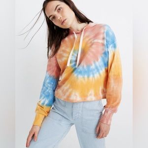 Madewell x Free & Easy New Era Tie-Dye Hoodie Sweatshirt Size S